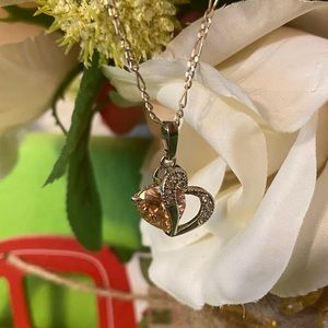 New Gorgeous Double Heart 20” Necklace!(#33)